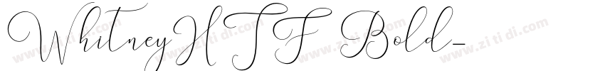 WhitneyHTF Bold字体转换